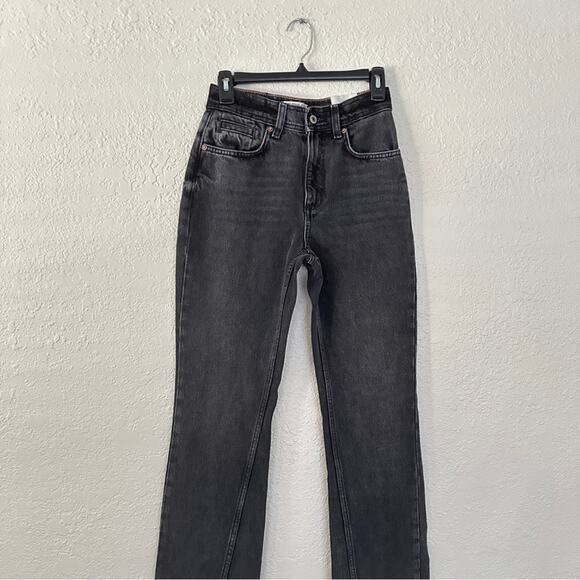 NWT We The Free Xena Slim Straight Black Jeans In Dark Knight 25 - Picture 3 of 7